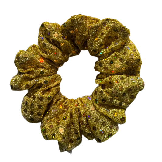 Gold/Yellow Sparkle Sequin Scrunchie