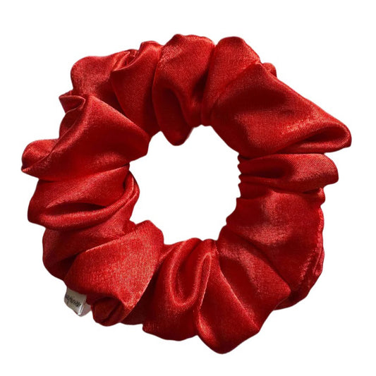 Handmade Red luxury satin Scrunchie
