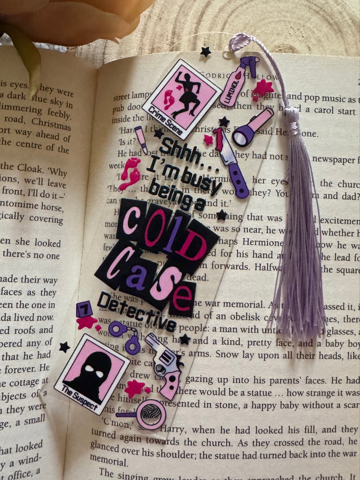 Shh I'm Busy Being A Cold Case Detective Bookmark