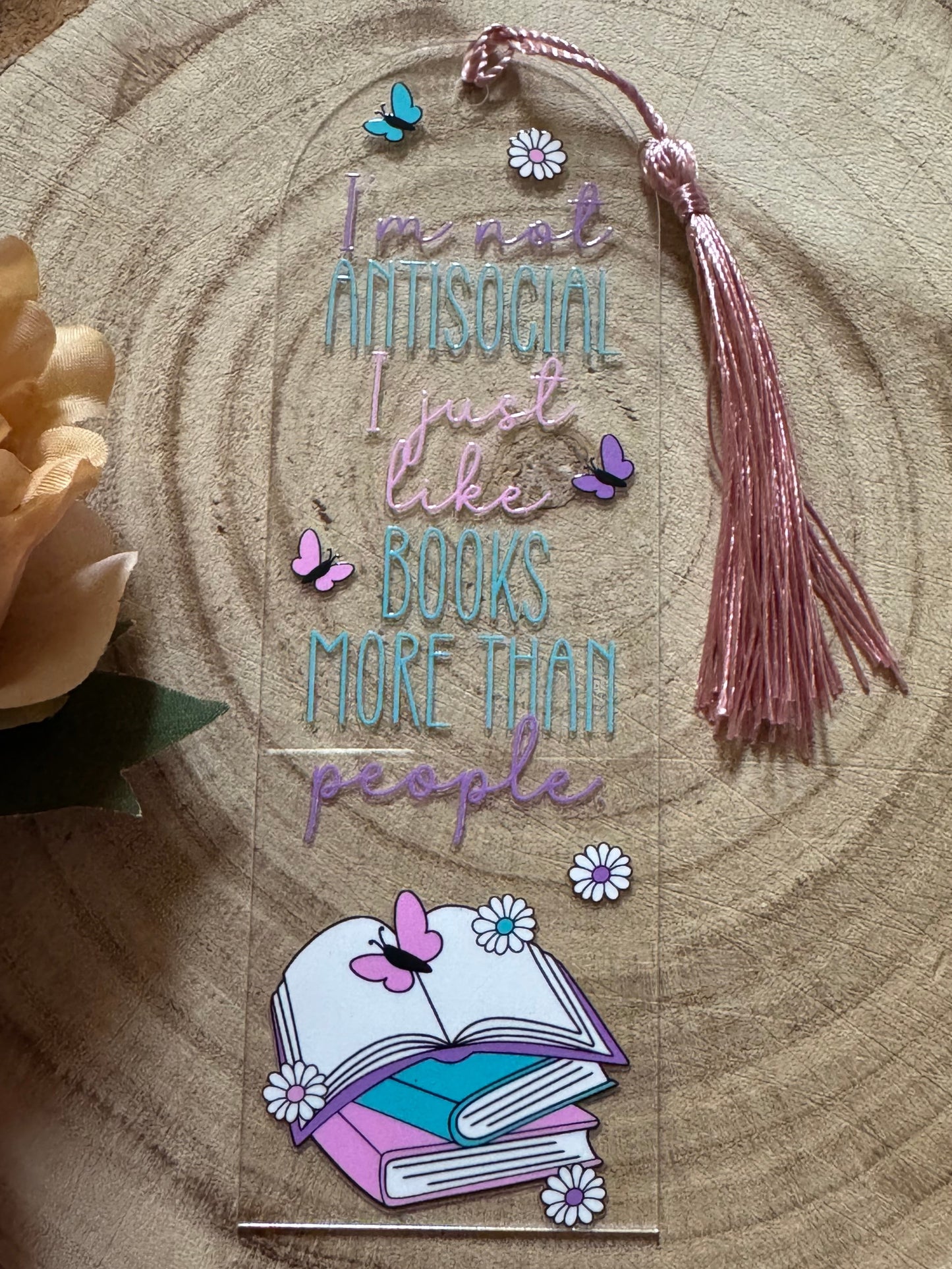 I'm Not Antisocial I Just Like Books More Than People Bookmark