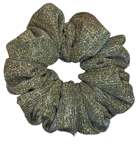 Gold Glitter Scrunchie