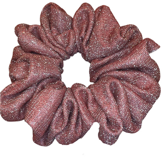 Pink Glitter Scrunchie